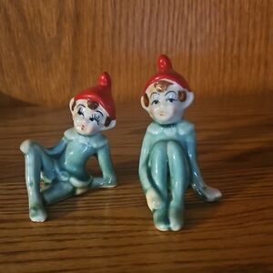 Vintage Ceramic Elf Figurines